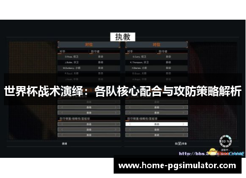 世界杯战术演绎：各队核心配合与攻防策略解析